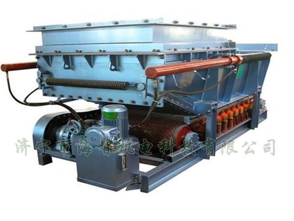 它將帶式（甲帶）給料機(jī)的手動(dòng)檢修閘門改為電動(dòng)、液動(dòng)或氣動(dòng)控制閥門，增大了閘門推力